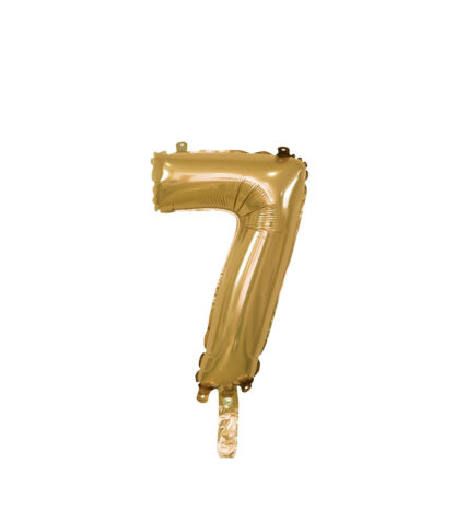 Palloncino Mylar Numero 7 Oro