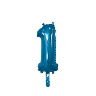 Palloncino Mylar Numero 1 Blu