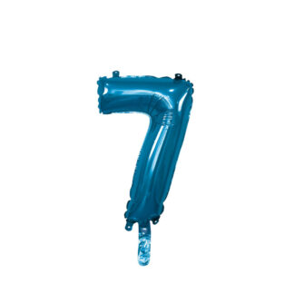Palloncino Mylar Numero 7 Blu