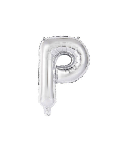 Palloncino Mylar Lettera P Argento