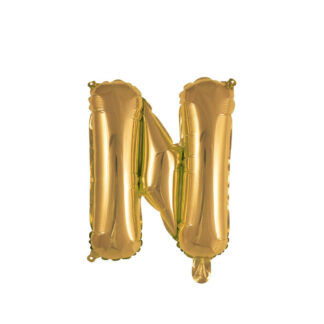 Palloncino Mylar Lettera N Oro