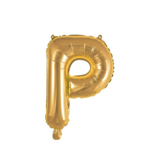 Palloncino Mylar Lettera P Oro