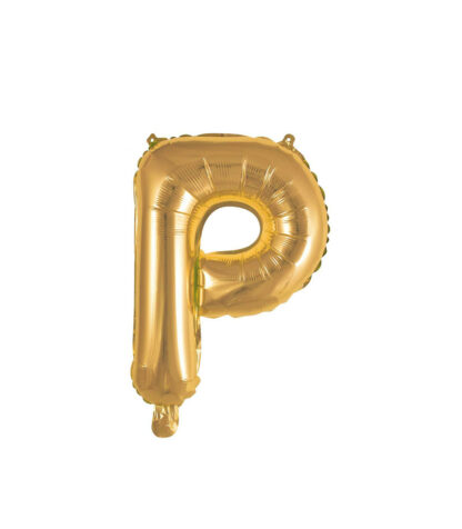 Palloncino Mylar Lettera P Oro