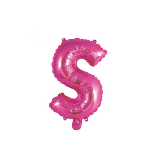 Palloncino Mylar Lettera S Fucsia