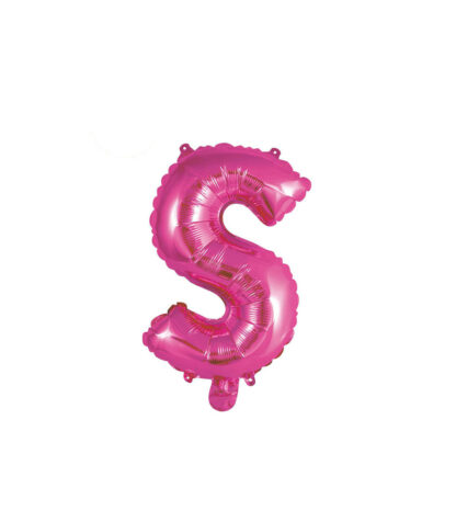 Palloncino Mylar Lettera S Fucsia