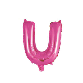 Palloncino Mylar Lettera U Fucsia