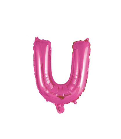 Palloncino Mylar Lettera U Fucsia