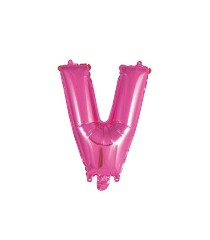 Palloncino Mylar Lettera V Fucsia