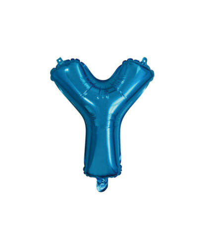 Palloncino Mylar Lettera Y Blu