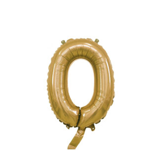 Palloncino Mylar Numero 0 Oro