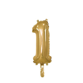 Palloncino Mylar Numero 1 Oro