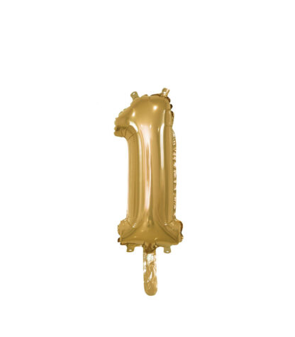 Palloncino Mylar Numero 1 Oro