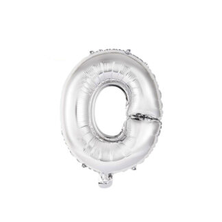 Palloncino Mylar Lettera O Argento