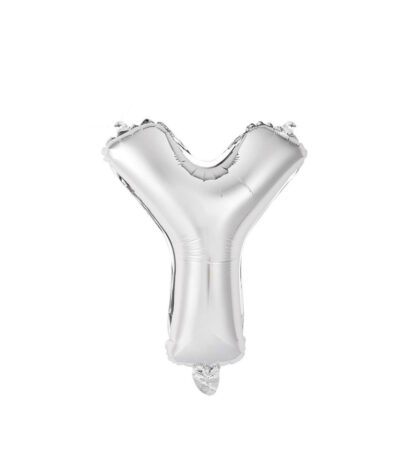 Palloncino Mylar Lettera Y Argento
