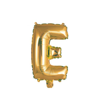 Palloncino Mylar Lettera E Oro