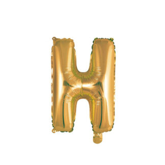 Palloncino Mylar Lettera H Oro
