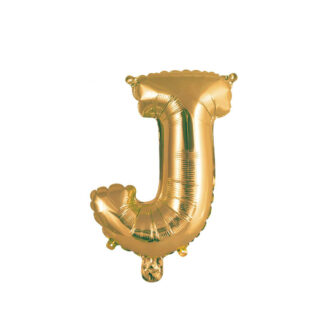 Palloncino Mylar Lettera J Oro