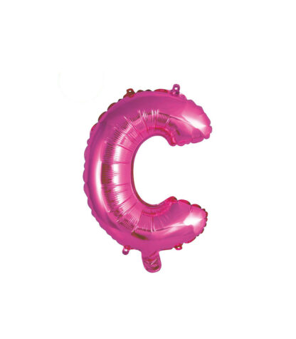 Palloncino Mylar Lettera C Fucsia