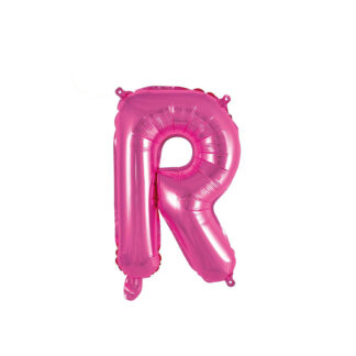 Palloncino Mylar Lettera R Fucsia