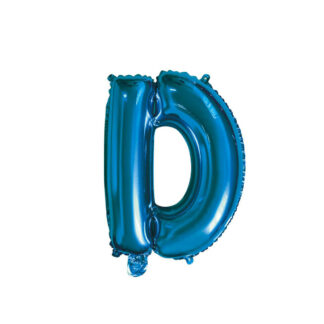 Palloncino Mylar Lettera D Blu