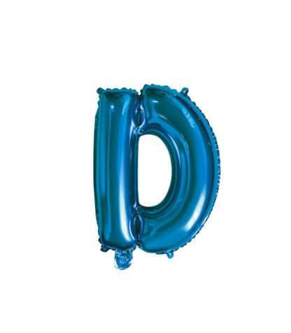 Palloncino Mylar Lettera D Blu