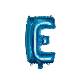 Palloncino Mylar Lettera E Blu