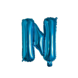 Palloncino Mylar Lettera N Blu