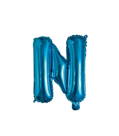Palloncino Mylar Lettera N Blu