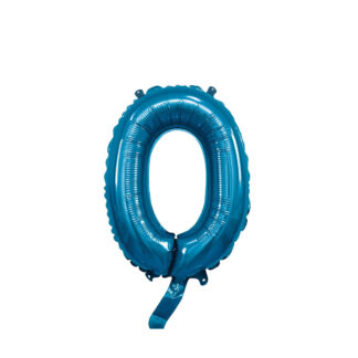 Palloncino Mylar Numero 0 Blu Mini