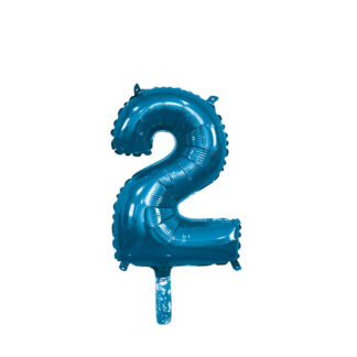 Palloncino Mylar Numero 2 Blu