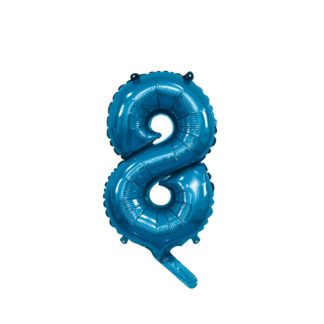 Palloncino Mylar Numero 8 Blu