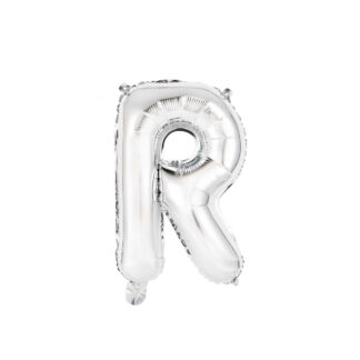 Palloncino Mylar Lettera R Argento
