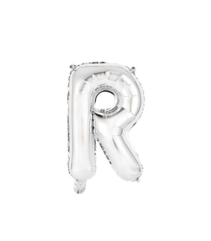 Palloncino Mylar Lettera R Argento