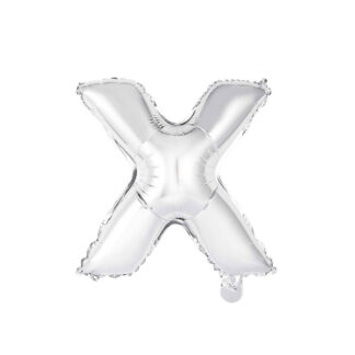 Palloncino Mylar Lettera X Argento