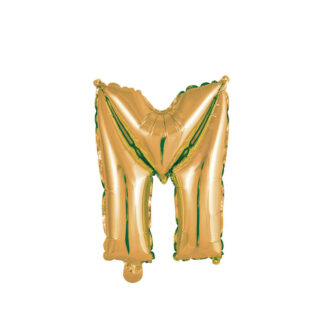 Palloncino Mylar Lettera M Oro