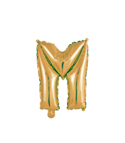 Palloncino Mylar Lettera M Oro