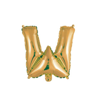 Palloncino Mylar Lettera W Oro