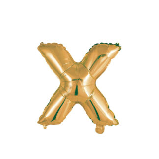 Palloncino Mylar Lettera X Oro