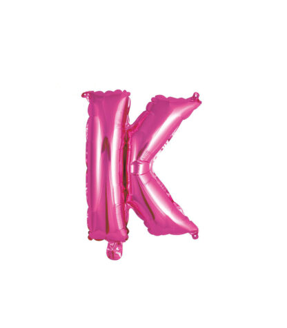 Palloncino Mylar Lettera K Fucsia