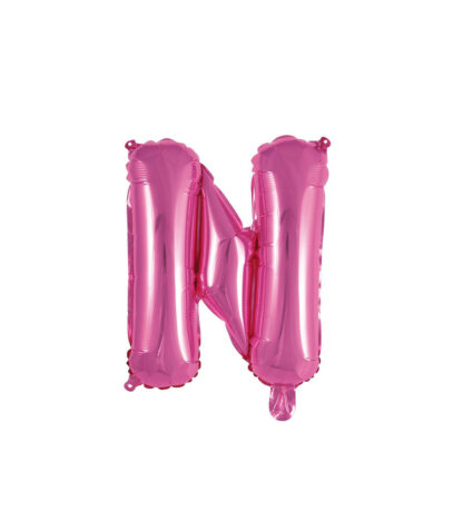 Palloncino Mylar Lettera N Fucsia