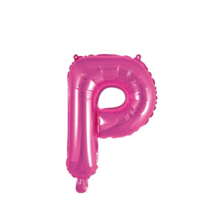 Palloncino Mylar Lettera P Fucsia