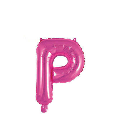 Palloncino Mylar Lettera P Fucsia