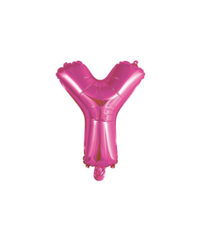 Palloncino Mylar Lettera Y Fucsia