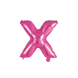 Palloncino Mylar Lettera X Fucsia
