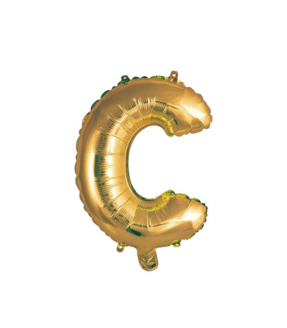 Palloncino Mylar Lettera C Oro