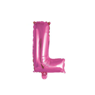 Palloncino Mylar Lettera L Fucsia