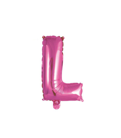 Palloncino Mylar Lettera L Fucsia