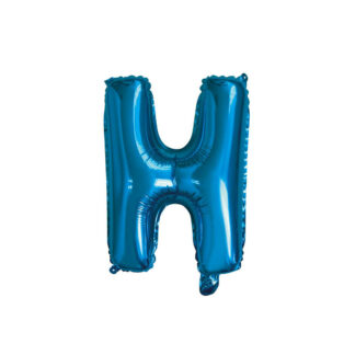 Palloncino Mylar Lettera H Blu