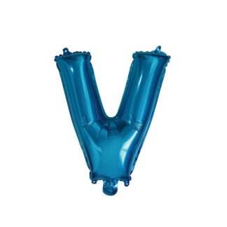 Palloncino Mylar Lettera V Blu