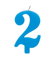 candelina scintillante turchese numero 2